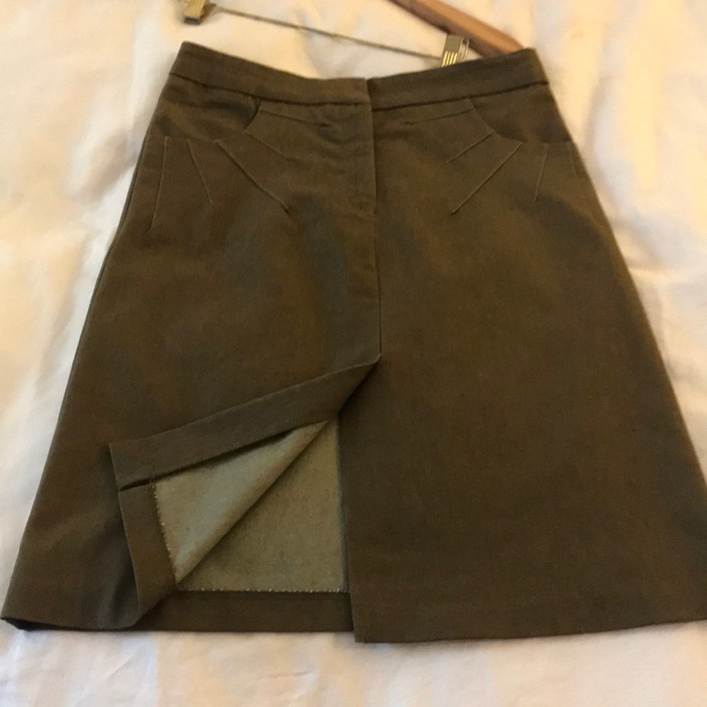 Necessary Objects Green Aline Skirt
